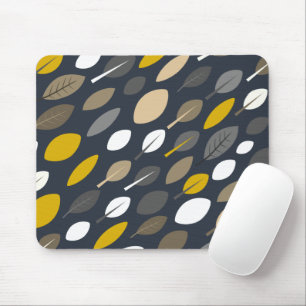 Midnight Leaves Mouse Pad