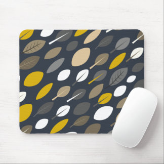 Midnight Leaves Mouse Pad