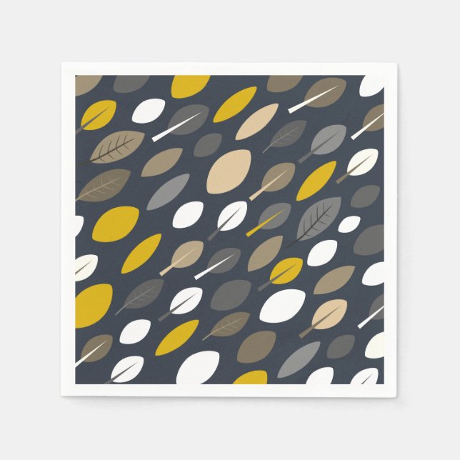 Midnight Leaves Napkin (Front)