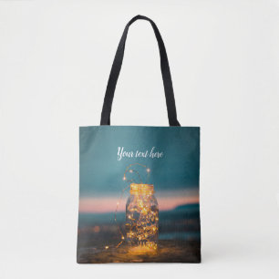 Midnight Lights in a Jar Tote Bag