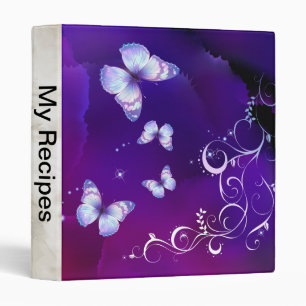 Midnight Magic Butterflies Binder