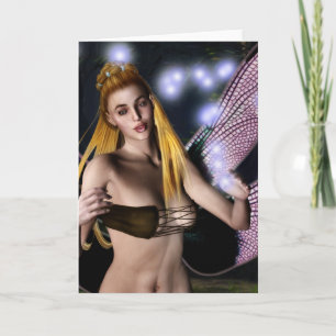 Midnight Magic Customizable Greeting Card
