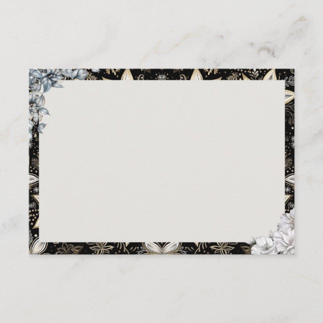 Midnight Majesty Blank Recipe Card (Front)