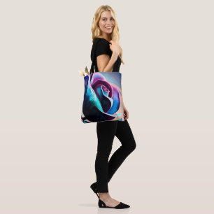 Midnight Majesty: The Dark Beauty of Black Roses Tote Bag
