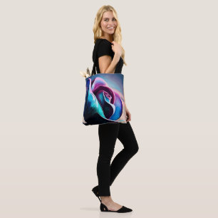 Midnight Majesty: The Dark Beauty of Black Roses Tote Bag