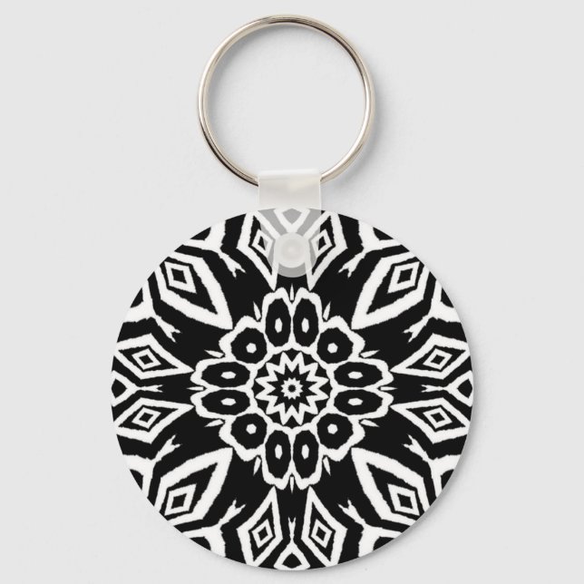Midnight Mandala Keychain (Front)