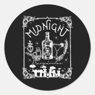 Midnight Margaritas Practical Magic Tee Halloween  Classic Round Sticker