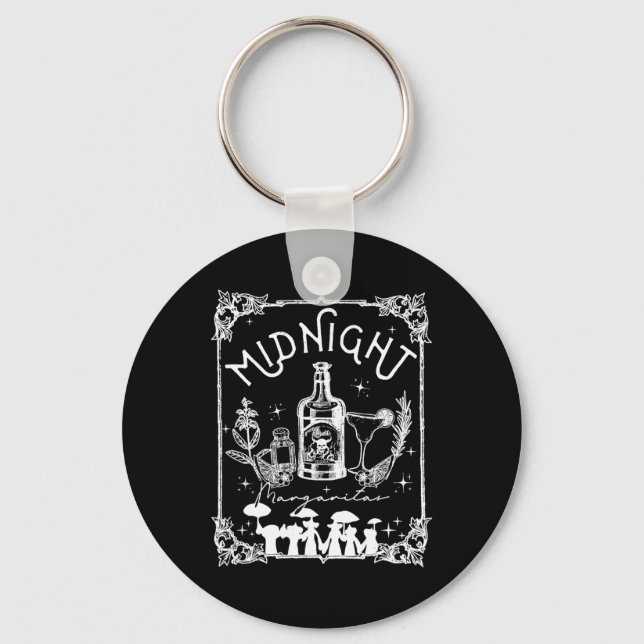 Midnight Margaritas Practical Magic Tee Halloween  Keychain (Front)