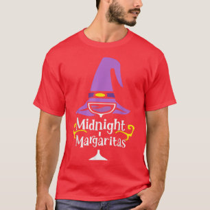Midnight Margaritas Witch Halloween Drinking T-Shirt