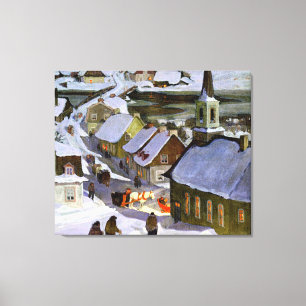 Midnight Mass, fine art painting, Canvas Print