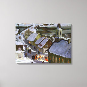 Midnight Mass, fine art painting Canvas Print