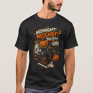 Midnight Mischief Society Halloween Punk Pumpkin T T-Shirt
