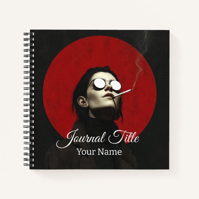 Midnight Mist Journal — Custom Name & Title (Front)