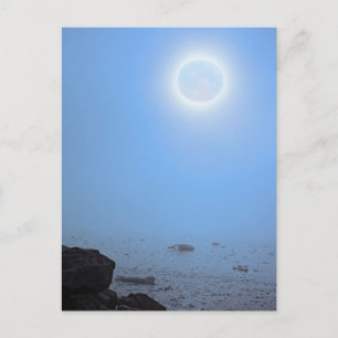 Midnight Moon Arctic, Svalbard Postcard