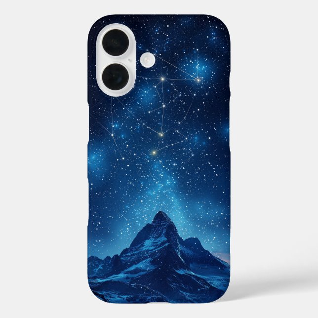 Midnight Mountain Sky Phone Case (Back)