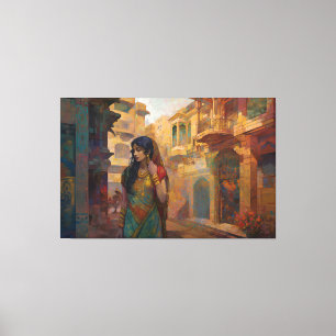Midnight Musings, by artist Bella Catza Canvas Print