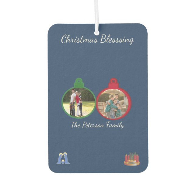 Midnight Nativity Glow Keepsake Air Freshener (Front)