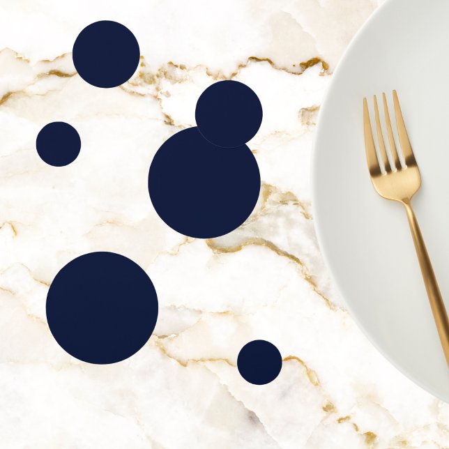 Midnight Navy Blue Solid Colour Confetti (Creator Uploaded)