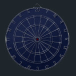 Midnight Navy Blue Solid Colour Dartboard<br><div class="desc">Discover the elegance of Midnight Navy Blue,  a captivating deep navy blue that evokes the serene mystery of a midnight sky and the profound depths of the ocean. This sophisticated hue brings a touch of enigma and tranquillity,  Perfect for adding a subtle yet impactful statement,  this colour seamlessly integrates into both modern and classic aesthetics. Elevate your space with the timeless allure of this rich,  dark shade.</div>