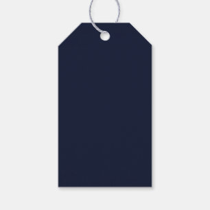 Midnight Navy Blue Solid Colour Gift Tags