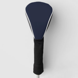 Midnight Navy Blue Solid Colour Golf Head Cover