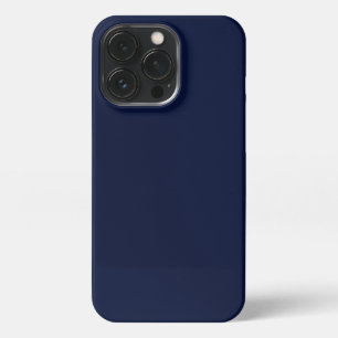 Midnight Navy Blue Solid Colour iPhone 13 Pro Case