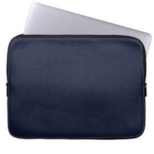 Midnight Navy Blue Solid Colour Laptop Sleeve