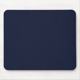 Midnight Navy Blue Solid Colour Mouse Pad