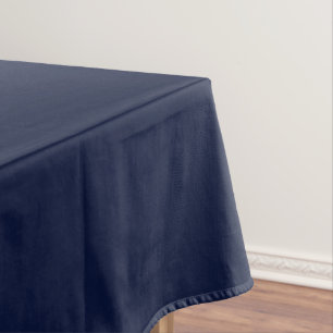 Midnight Navy Blue Solid Colour Tablecloth
