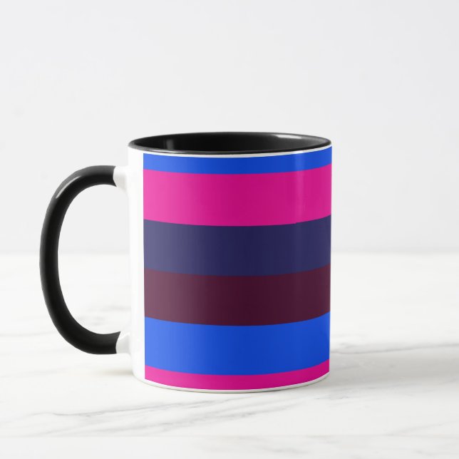 Midnight neon stripes mug (Left)