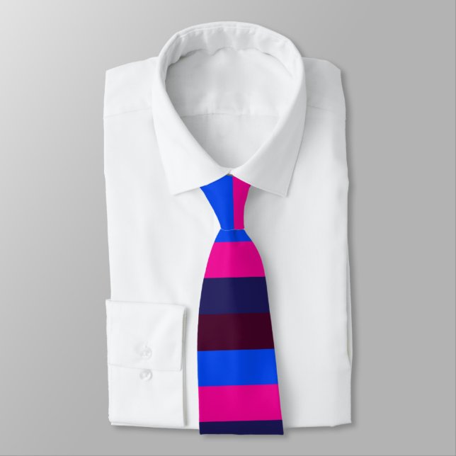 Midnight neon stripes tie (Tied)