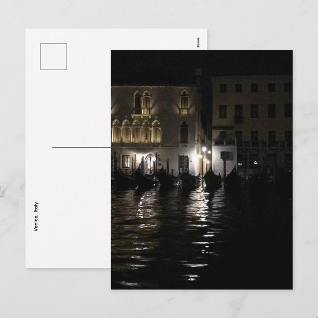 Midnight on the Grand Canal Postcard (Front/Back)