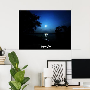 MIDNIGHT ON THE LAKE  POSTER