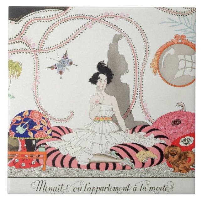 Midnight! or The Fashionable Apartment, 1920 (poch Tile (Front)