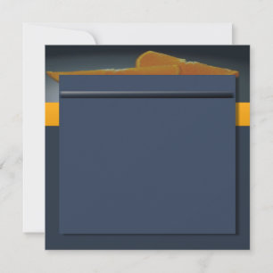 Midnight Orange Invitation