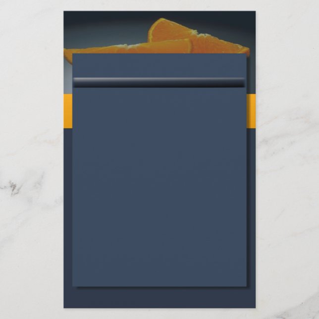 Midnight Orange Stationery (Front)