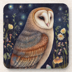 Midnight Owl Hard Coaster