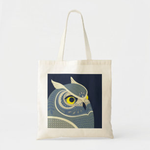 midnight owl tote bag