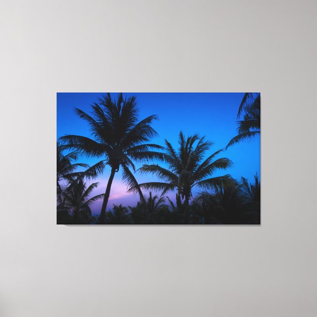 Midnight Palms Canvas Print (Front)