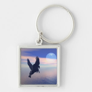 Midnight Pegasus Keychain