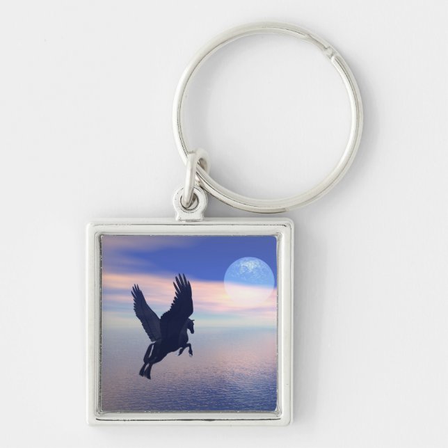 Midnight Pegasus Keychain (Front)
