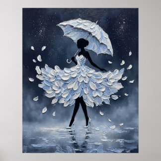 Midnight Petal Walz Poster