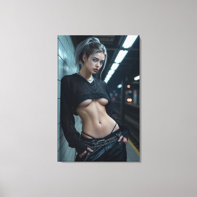 Midnight Platform Muse Canvas Print (Front)