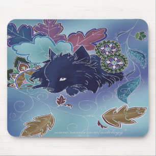Midnight Pomeranian Mousepad