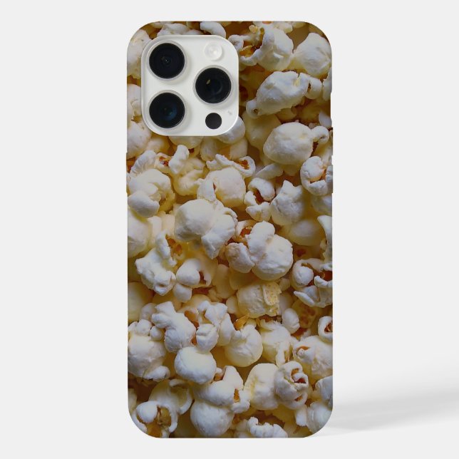 Midnight Popcorn Background Ready to Customize iPhone Case (Back)