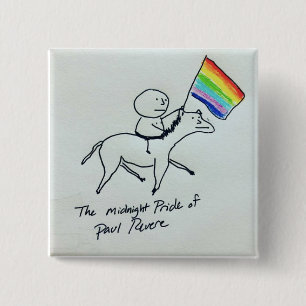 Midnight Pride of Paul Revere 2 Inch Square Button