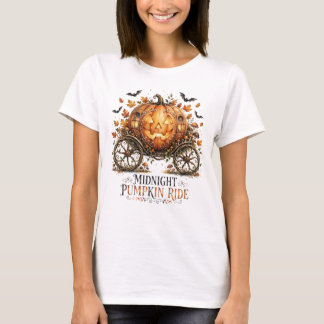 Midnight Pumpkin Ride Halloween Carriage Shirt Mag