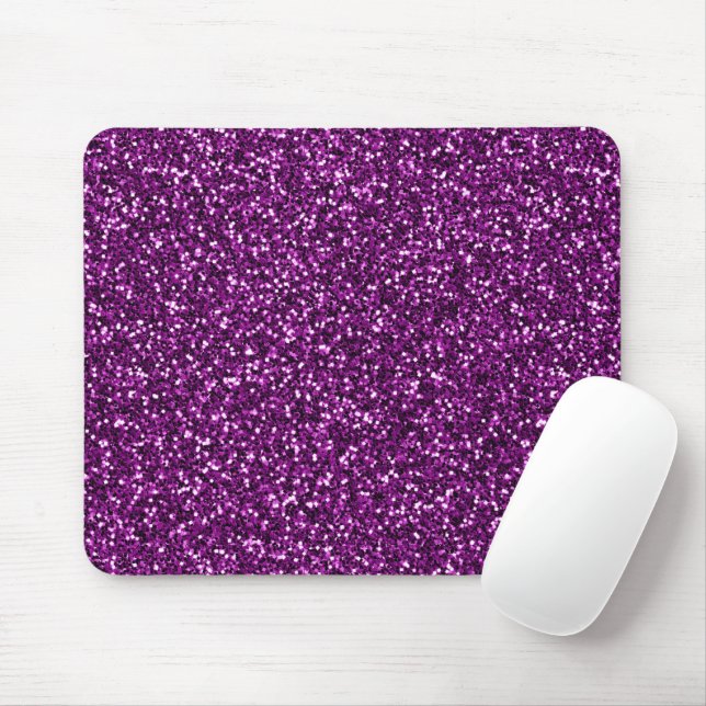 Midnight Purple Glitter Mouse Pad (With Mouse)