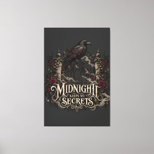 Midnight Raven Secrets Canvas Print