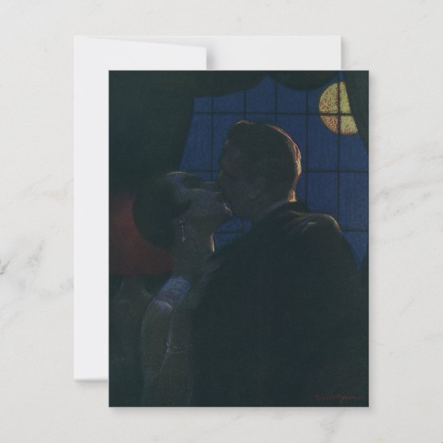 Midnight Rendezvous, Lovers by the Full Moon (Front)